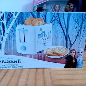 Disney FROZEN Toaster Believe In The Journey Snowflake On Toast 2 Slice Electric